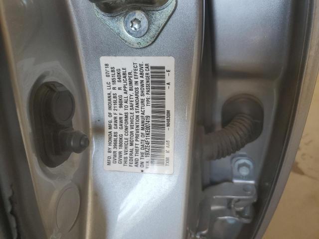 2019 HONDA INSIGHT LX 19XZE4F11KE007419