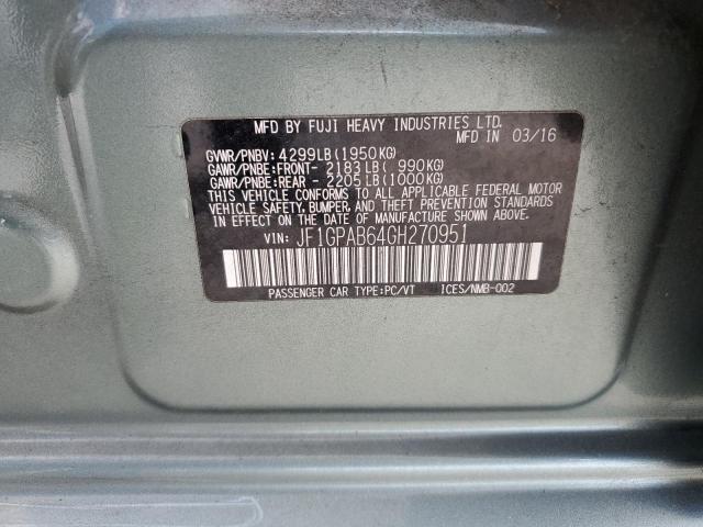 2016 SUBARU IMPREZA PR JF1GPAB64GH270951