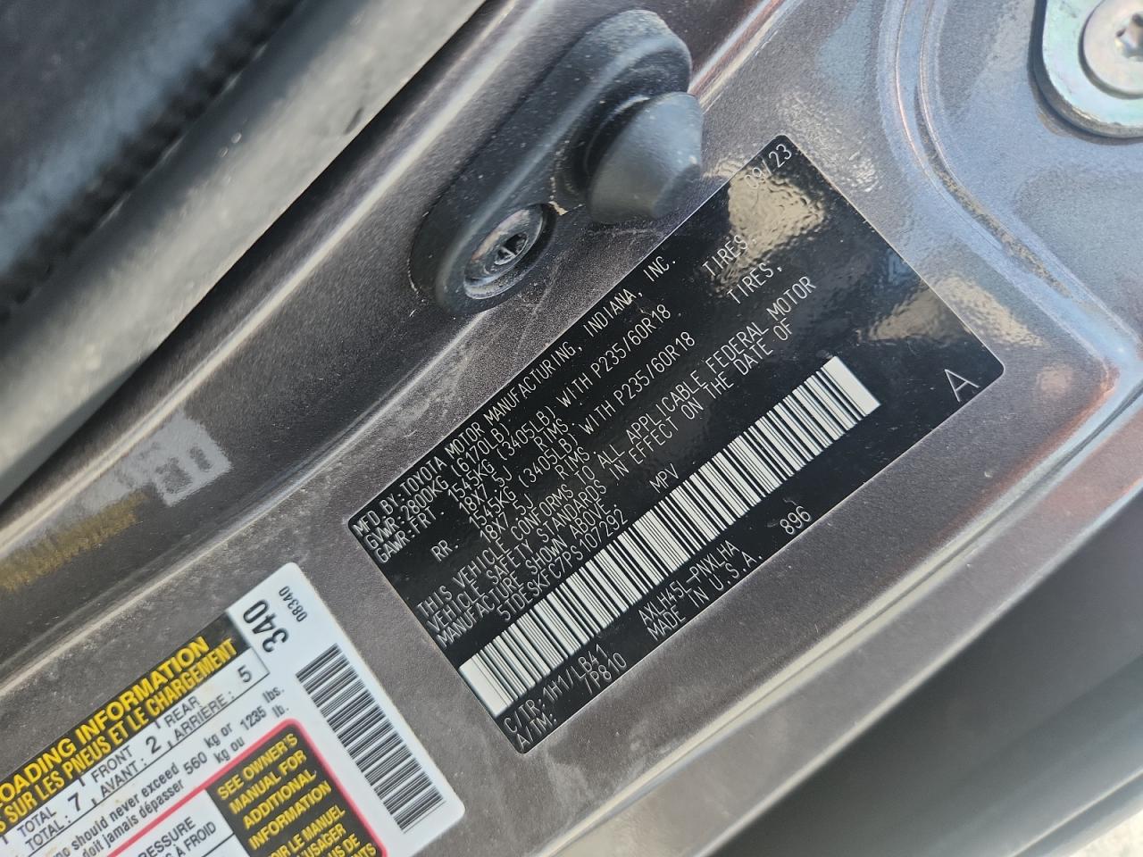 TOYOTA SIENNA LIMITED