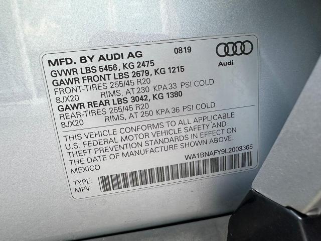 2020 AUDI Q5 PREMIUM - WA1BNAFY9L2003365