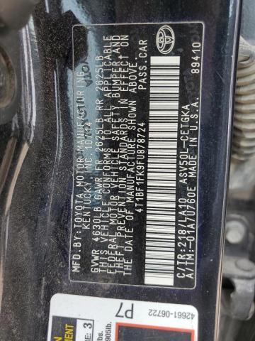 2015 TOYOTA CAMRY LE 4T1BF1FK9FU878724