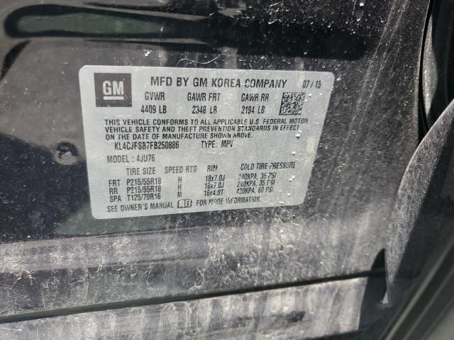 2015 BUICK ENCORE CONVENIENCE KL4CJFSB7FB250886