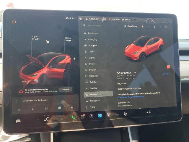 2020 TESLA MODEL Y - 5YJYGDEE0LF055290