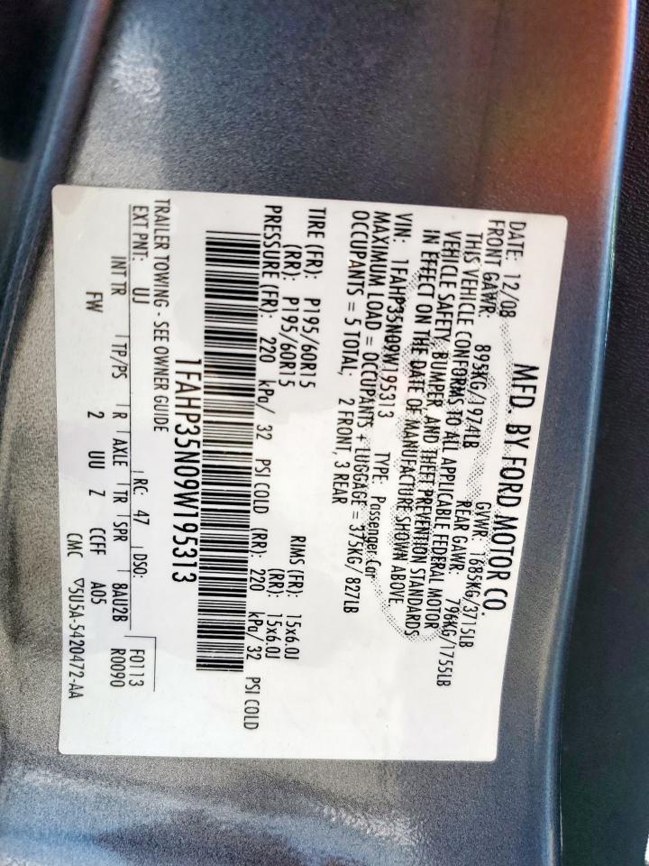 Lot #3232300881 2009 FORD FOCUS SE