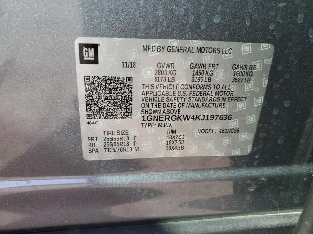 2019 CHEVROLET TRAVERSE L 1GNERGKW4KJ197636