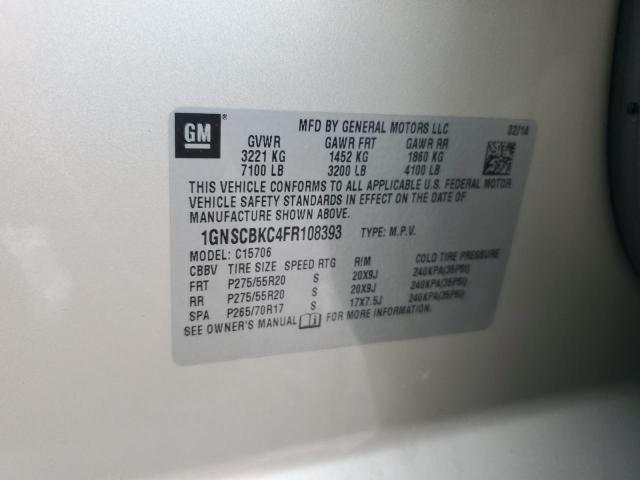 2015 CHEVROLET TAHOE C150 - 1GNSCBKC4FR108393