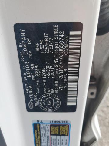 2018 HYUNDAI TUCSON SEL KM8J33A40JU830742