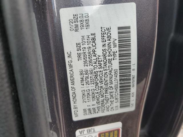 2020 ACURA RDX TECHNO 5J8TC1H50LL014950
