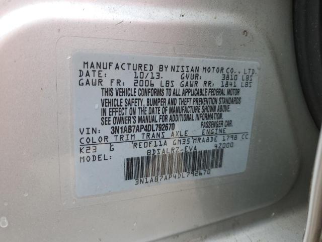 2013 NISSAN SENTRA S - 3N1AB7AP4DL792670