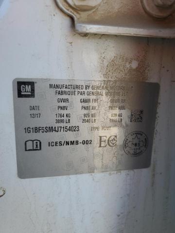 2018 CHEVROLET CRUZE PREM 1G1BF5SM4J7154023