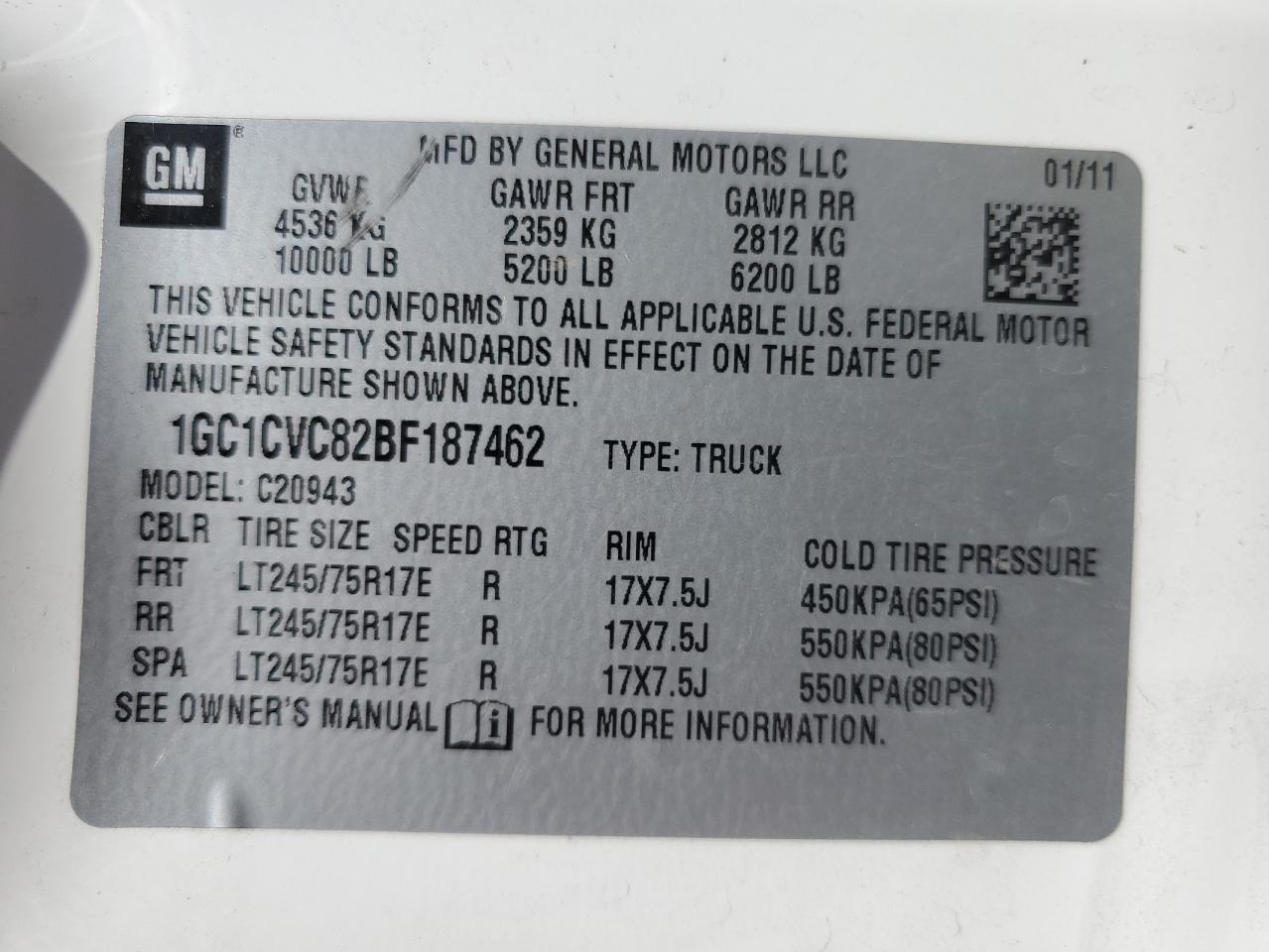 Lot #3310375956 2011 CHEVROLET SILVERADO C2500 HEAVY DUTY