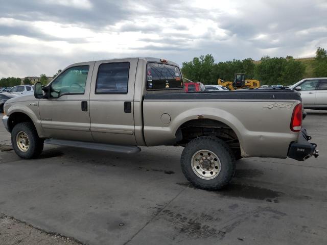 FORD F350 SRW S 2002 tan crew pic diesel 1FTSW31F62EB88282 photo #3