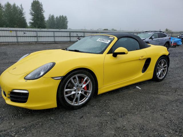 PORSCHE BOXSTER S 2013 yellow  gas WP0CB2A87DS130116 photo #1