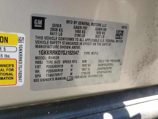 2016 GMC ACADIA SLT 1GKKRRKD7GJ182047
