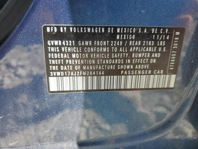 2015 VOLKSWAGEN JETTA SE 3VWD17AJ2FM264144