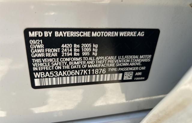 2022 BMW 228I WBA53AK06N7K11876