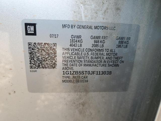 2018 CHEVROLET MALIBU LS 1G1ZB5ST0JF113038
