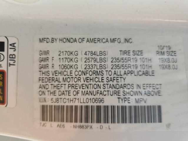 2020 ACURA RDX ADVANC 5J8TC1H71LL010696