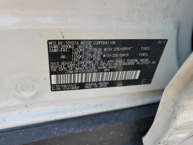 2019 TOYOTA RAV4 XLE P - JTMA1RFV2KD028256