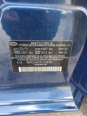 2015 HYUNDAI SONATA SE - 5NPE24AF5FH258181