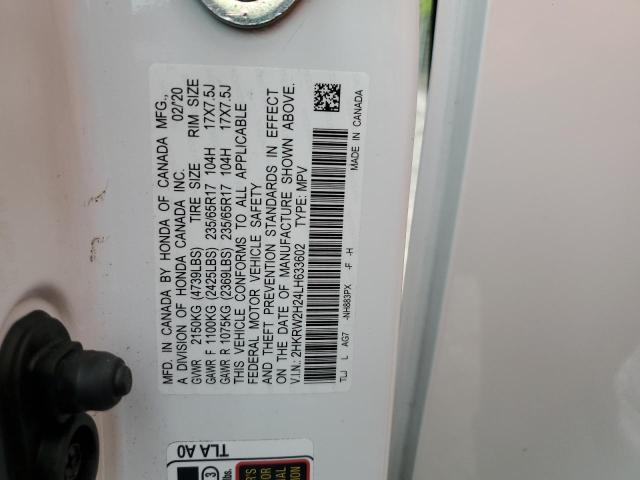 2020 HONDA CR-V LX 2HKRW2H24LH633602