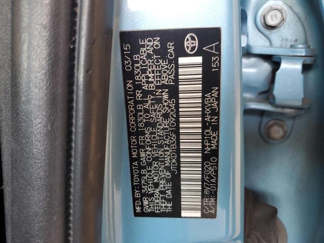 2015 TOYOTA PRIUS C JTDKDTB36F1092045