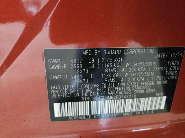 2024 SUBARU CROSSTREK 4S4GUHM66R3743270