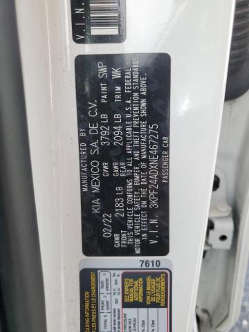 2022 KIA FORTE FE - 3KPF24ADXNE467275