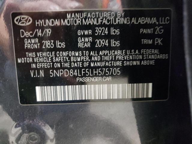 2020 HYUNDAI ELANTRA SE 5NPD84LF5LH575705