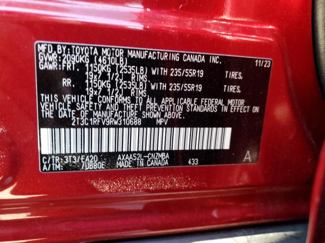 2024 TOYOTA RAV4 XLE P 2T3C1RFV9RW310688