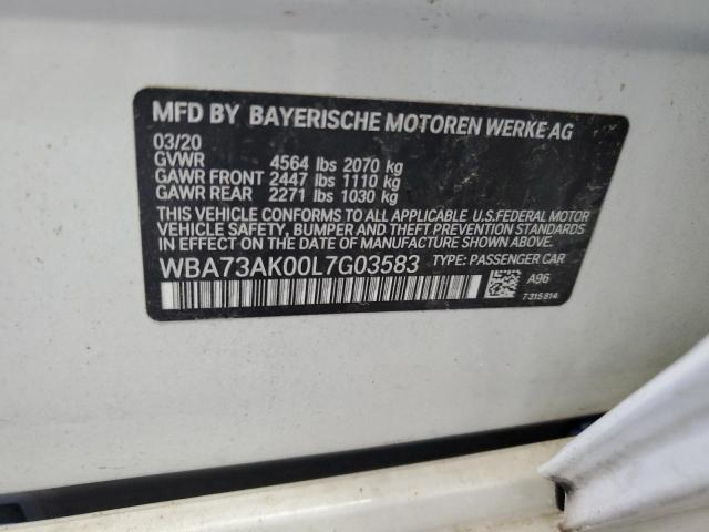 2020 BMW 228XI WBA73AK00L7G03583
