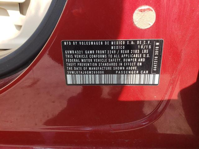 2016 VOLKSWAGEN JETTA SEL - 3VWL07AJ6GM265006