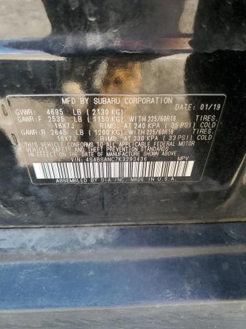 2019 SUBARU OUTBACK 2. 4S4BSANC7K3293436
