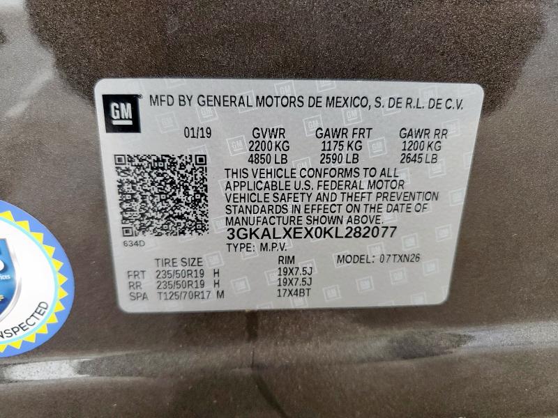 2019 GMC TERRAIN DE 3GKALXEX0KL282077