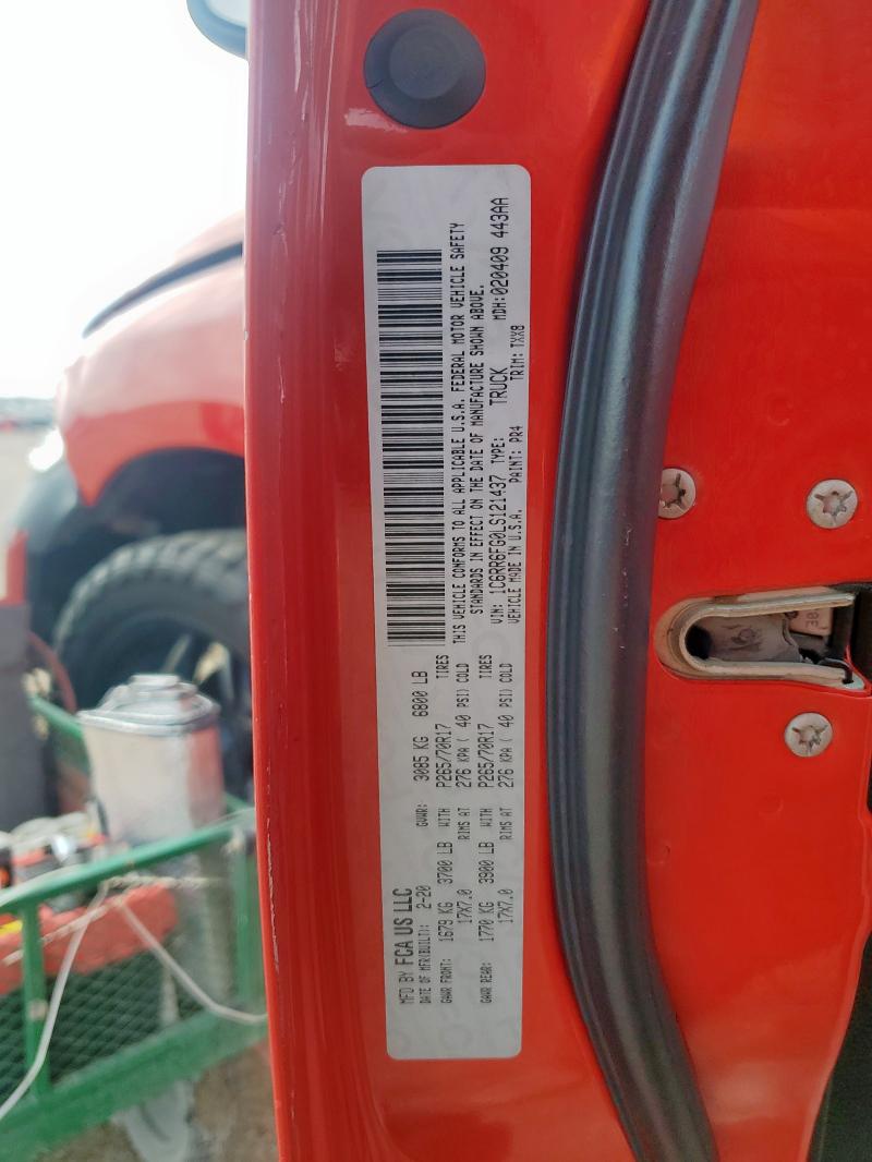 2020 RAM 1500 CLASS 1C6RR6FG0LS121437