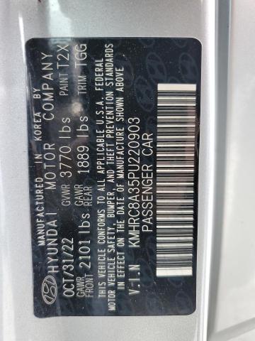 2023 HYUNDAI VENUE SEL KMHRC8A35PU220903