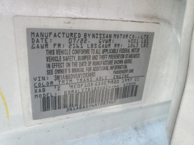 2022 NISSAN SENTRA SR 3N1AB8DV6NY283460