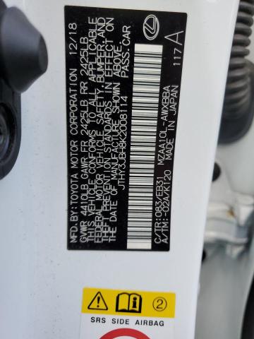 2019 LEXUS UX 200 JTHY3JBH8K2008114
