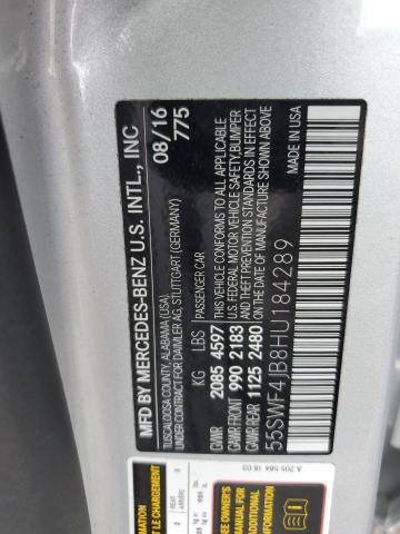2017 MERCEDES-BENZ C 300 55SWF4JB8HU184289