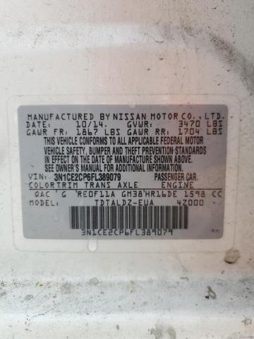 2015 NISSAN VERSA NOTE 3N1CE2CP6FL389079