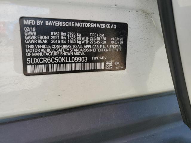 2019 BMW X5 XDRIVE4 5UXCR6C50KLL09903