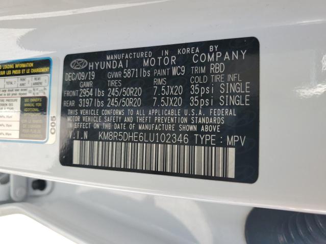 2020 HYUNDAI PALISADE L KM8R5DHE6LU102346