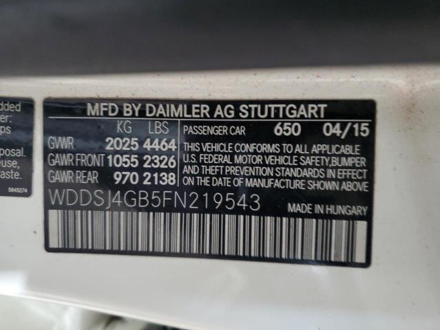 2015 MERCEDES-BENZ CLA 250 4M - WDDSJ4GB5FN219543