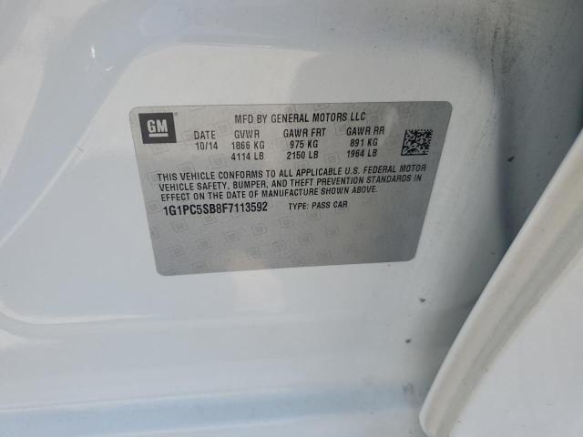 2015 CHEVROLET CRUZE 1G1PC5SB8F7113592