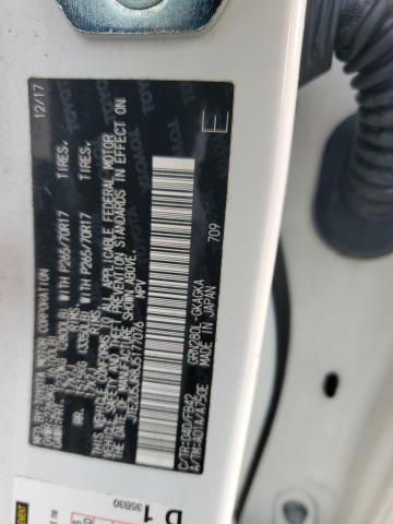 2018 TOYOTA 4RUNNER SR JTEZU5JR8J5177076