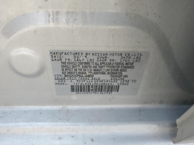 2019 NISSAN VERSA NOTE 3N1CE2CP9KL364932