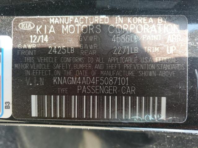 2015 KIA OPTIMA HYB KNAGM4AD4F5087101
