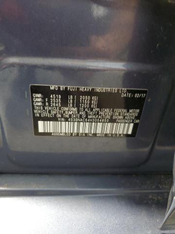 2017 SUBARU LEGACY 2.5 4S3BNAC64H3054850