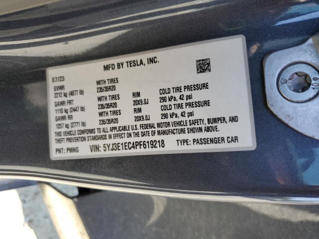 2023 TESLA MODEL 3 - 5YJ3E1EC4PF619218