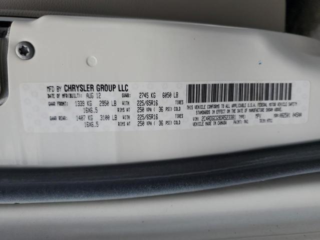 2013 DODGE GRAND CARA - 2C4RDGCG9DR523381